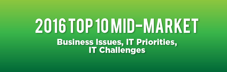 2016 Top 10 Mid-Market Business Issues, IT Priorities, IT Challenges Infographic