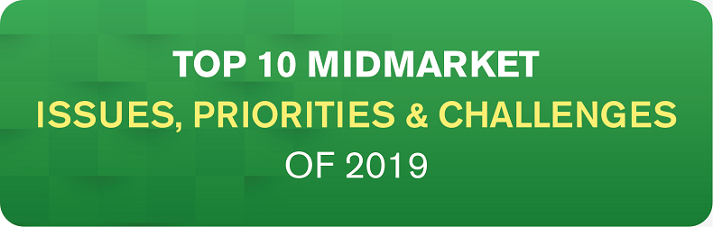 2019 Top 10 Midmarket - Business Issues, IT Priorities, IT Challenges Infographic