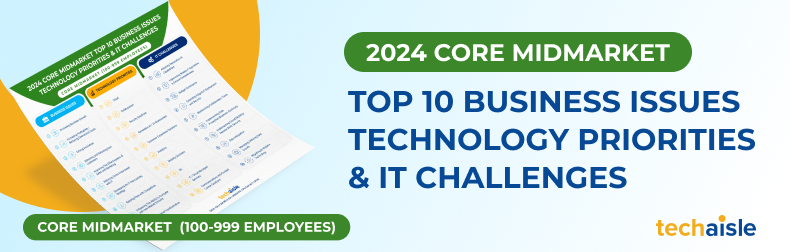2024 Top 10 Core Midmarket - Business Issues, IT Priorities, IT Challenges Infographic
